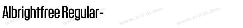 Albrightfree Regular字体转换 Albrightfree Regular字体转换